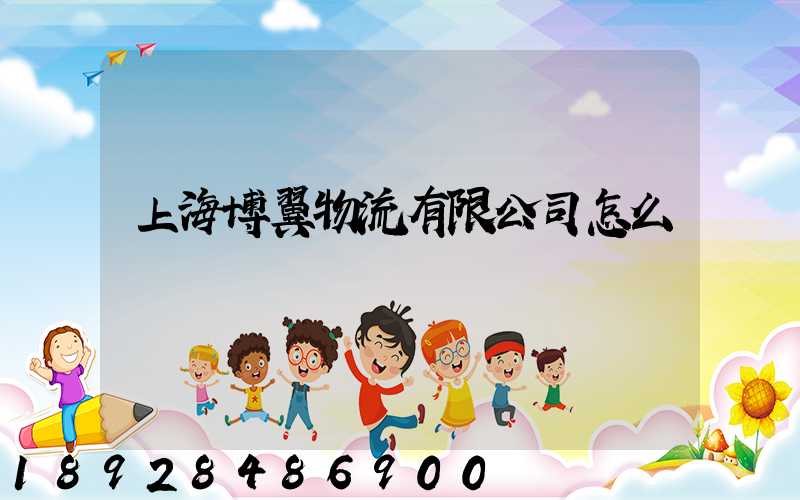 上海博翼物流有限公司怎么樣