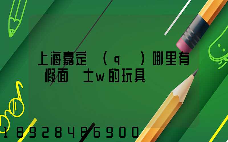 上海嘉定區(qū)哪里有賣假面騎士w的玩具