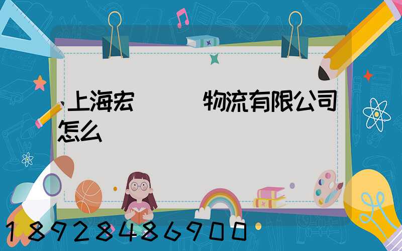 上海宏強國際物流有限公司怎么樣