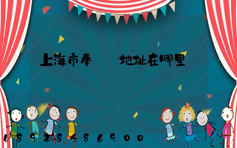 上海市奉賢區地址在哪里