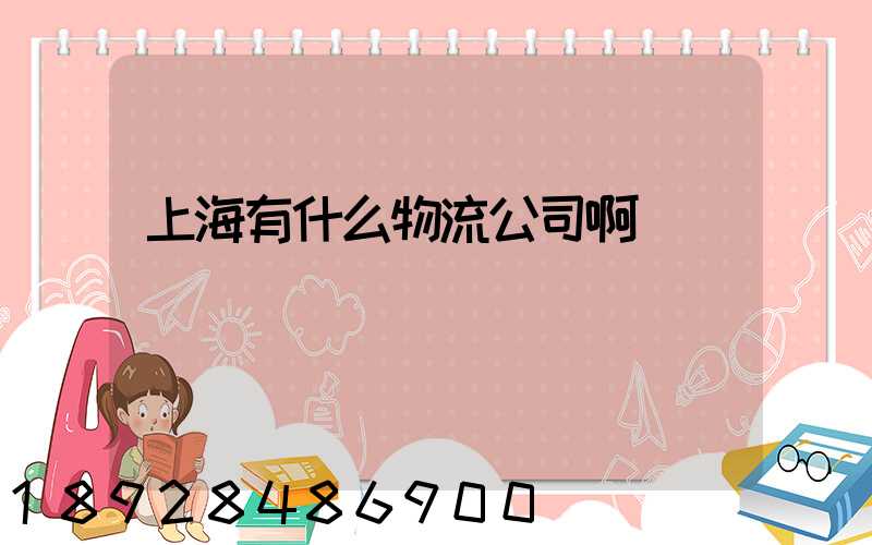 上海有什么物流公司啊