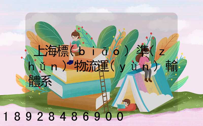 上海標(biāo)準(zhǔn)物流運(yùn)輸體系
