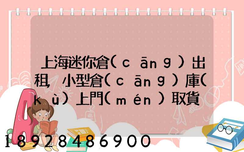 上海迷你倉(cāng)出租,小型倉(cāng)庫(kù)上門(mén)取貨