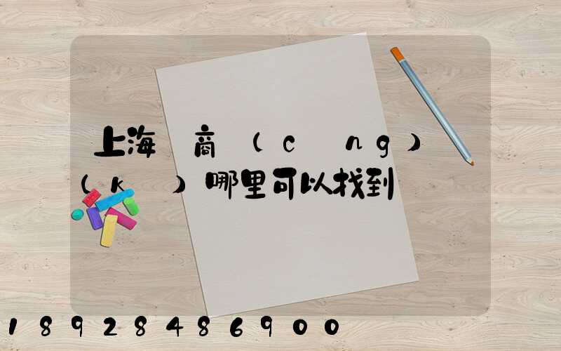 上海電商倉(cāng)庫(kù)哪里可以找到