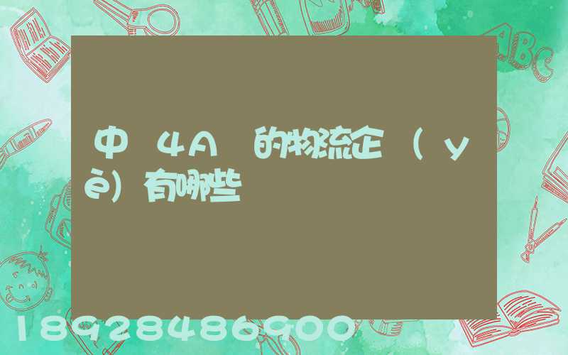 中國4A級的物流企業(yè)有哪些