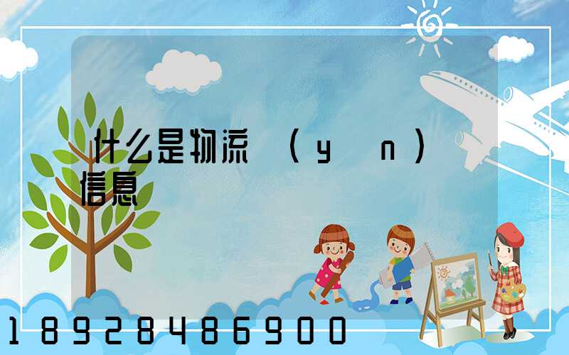 什么是物流運(yùn)輸信息