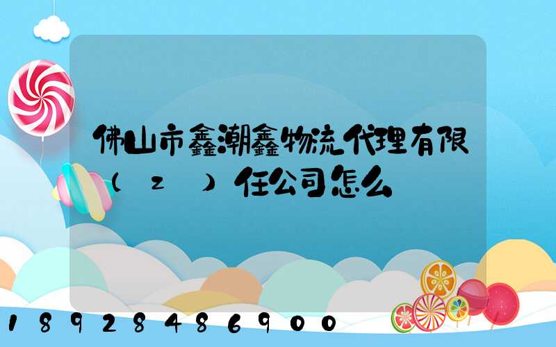 佛山市鑫潮鑫物流代理有限責(zé)任公司怎么樣