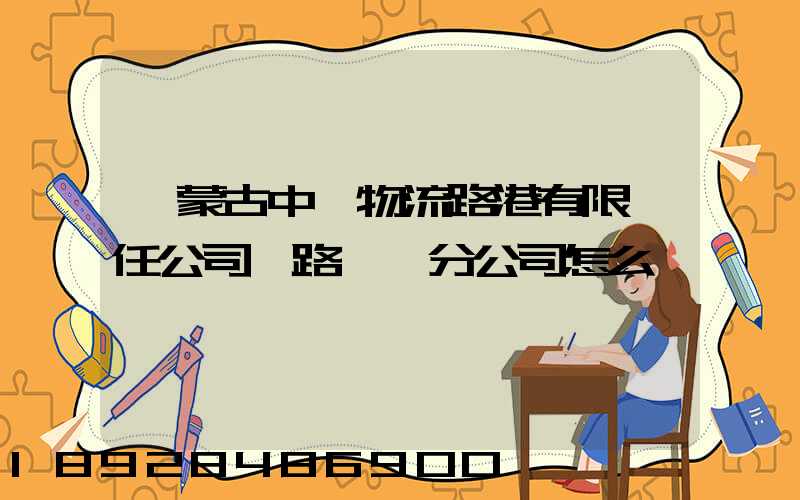 內蒙古中電物流路港有限責任公司鐵路運輸分公司怎么樣