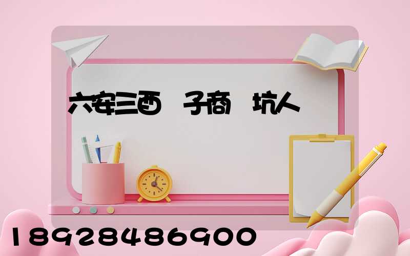 六安三酉電子商務坑人嗎
