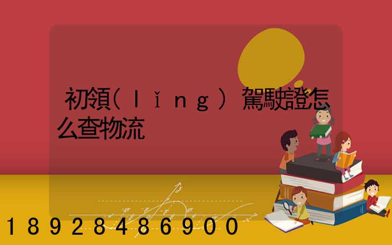 初領(lǐng)駕駛證怎么查物流