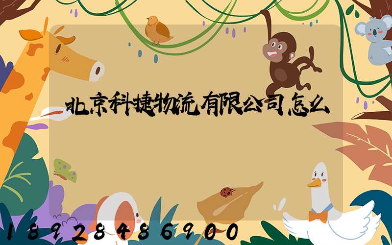 北京科捷物流有限公司怎么樣