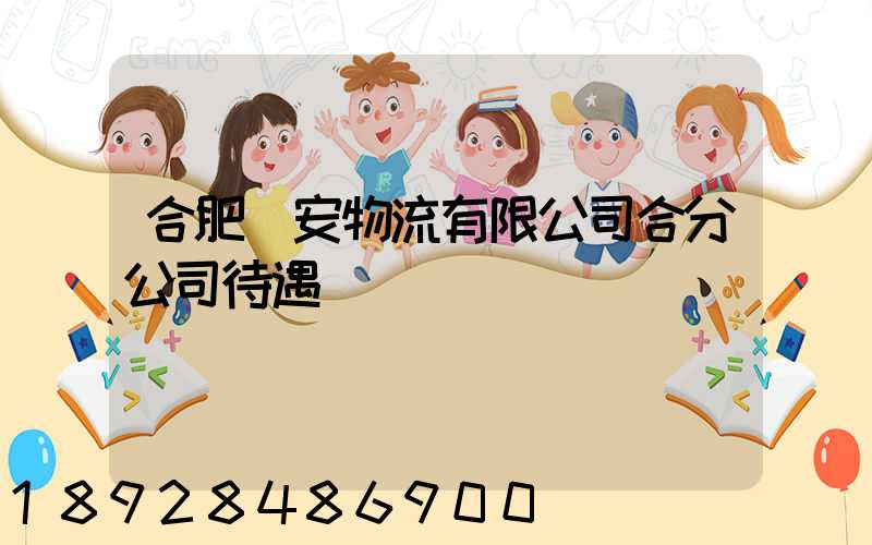 合肥長安物流有限公司合分公司待遇