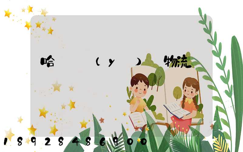 哈爾濱醫(yī)藥物流運輸