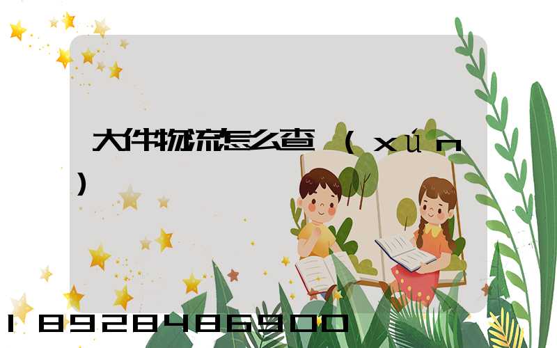 大件物流怎么查詢(xún)