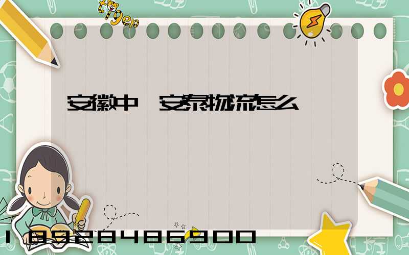 安徽中煙安泰物流怎么樣