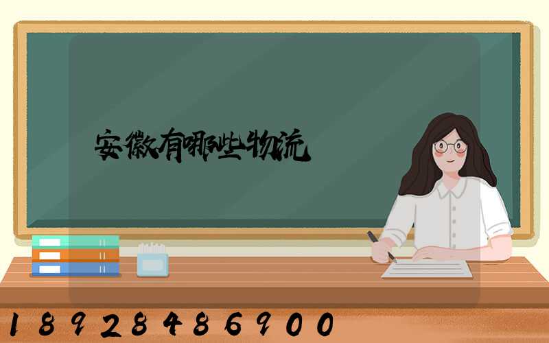 安徽有哪些物流運輸