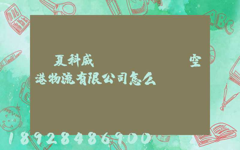 寧夏科威國(guó)際空港物流有限公司怎么樣