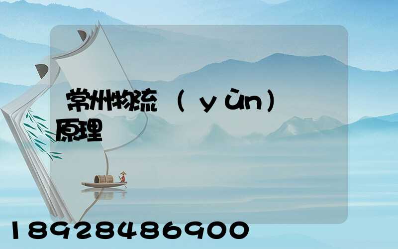 常州物流運(yùn)輸鎖原理