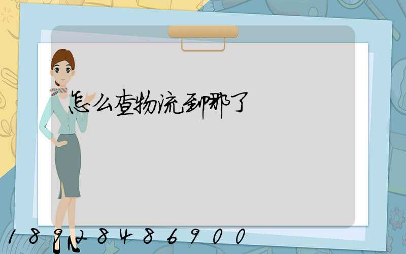 怎么查物流到哪了