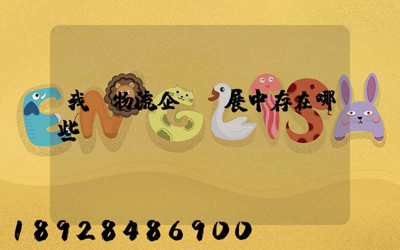 我國物流企業發展中存在哪些問題