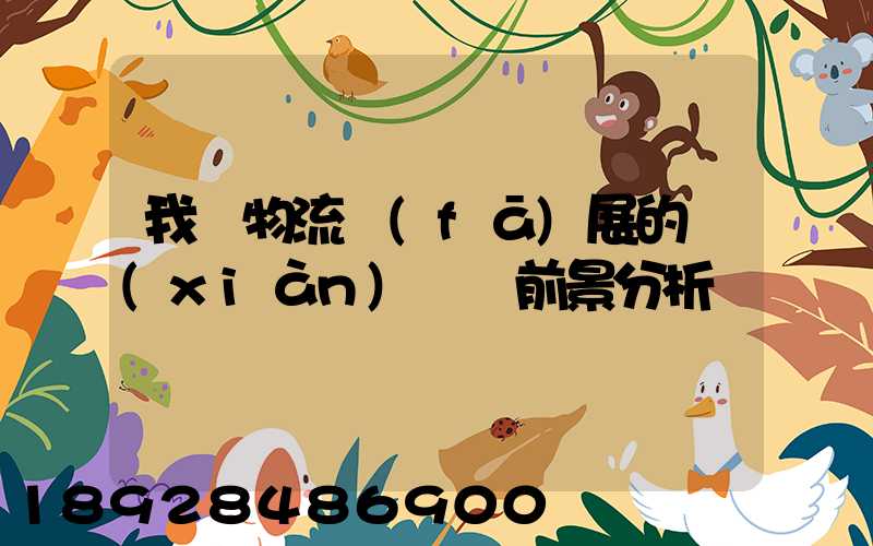 我國物流發(fā)展的現(xiàn)狀與前景分析