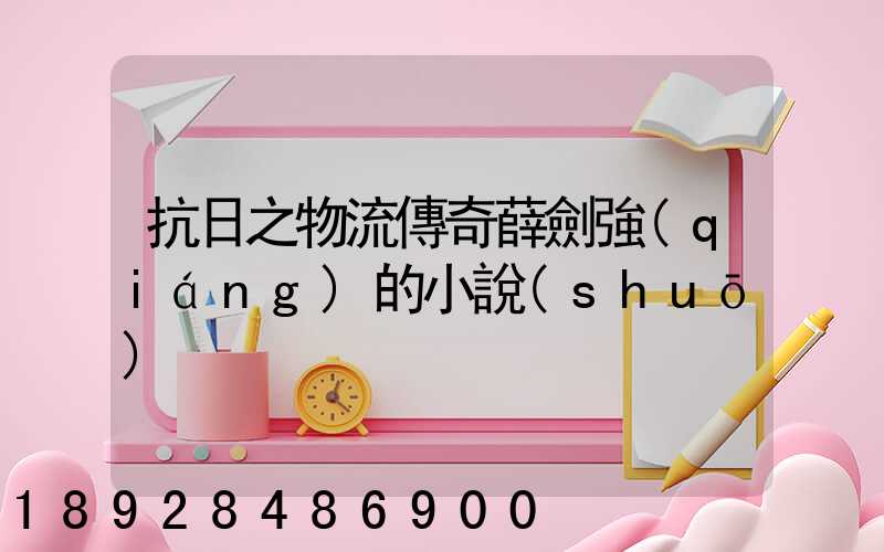 抗日之物流傳奇薛劍強(qiáng)的小說(shuō)