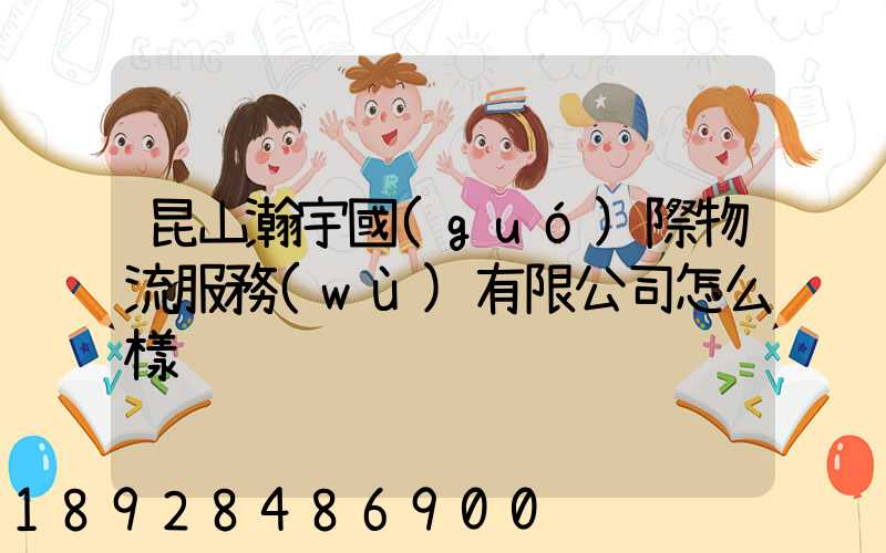 昆山瀚宇國(guó)際物流服務(wù)有限公司怎么樣