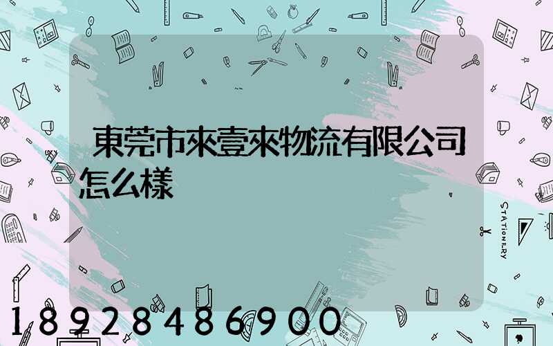 東莞市來壹來物流有限公司怎么樣