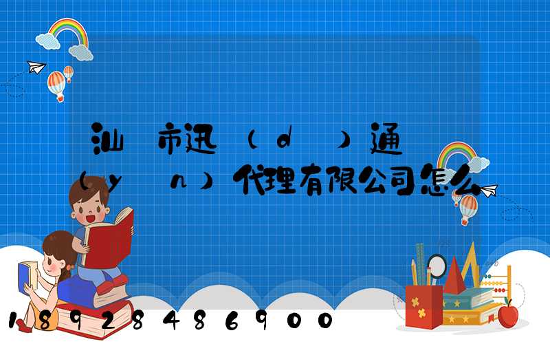 汕頭市迅達(dá)通貨運(yùn)代理有限公司怎么樣