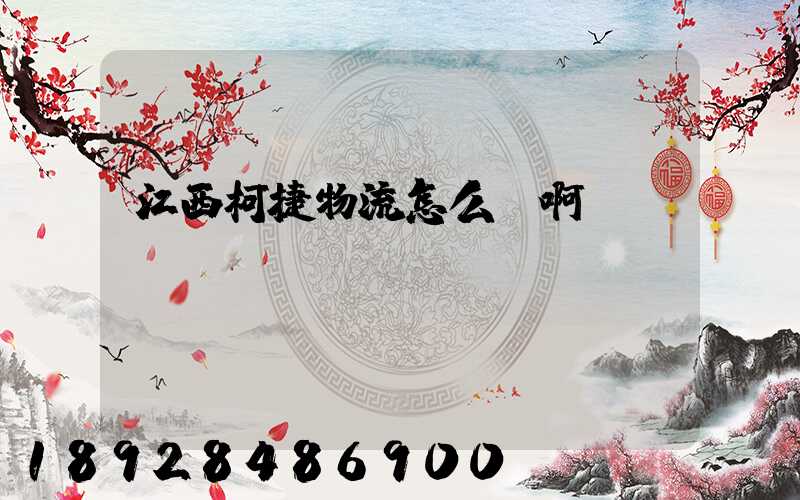 江西柯捷物流怎么樣啊