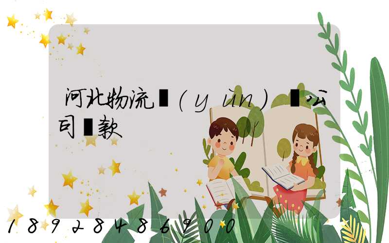 河北物流運(yùn)輸公司貸款