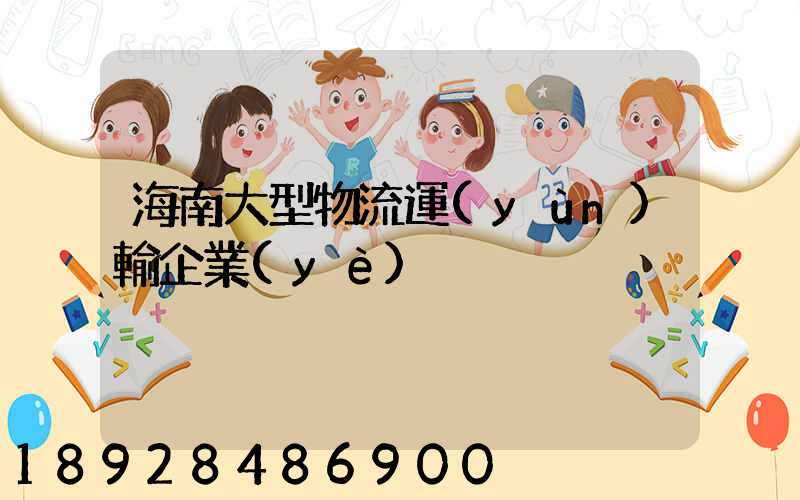 海南大型物流運(yùn)輸企業(yè)