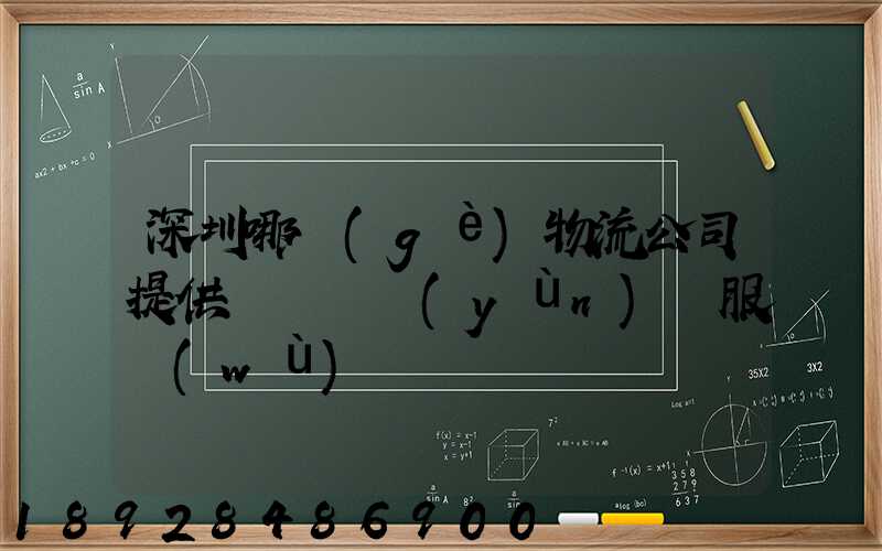 深圳哪個(gè)物流公司提供氣墊車運(yùn)輸服務(wù)
