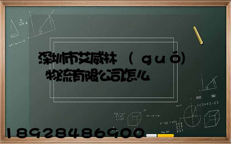 深圳市艾威林國(guó)際物流有限公司怎么樣