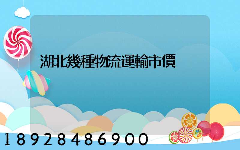 湖北幾種物流運輸市價