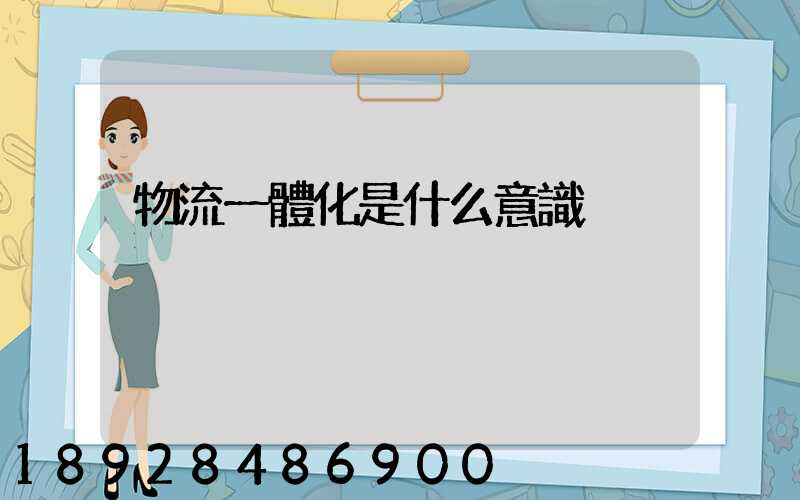 物流一體化是什么意識