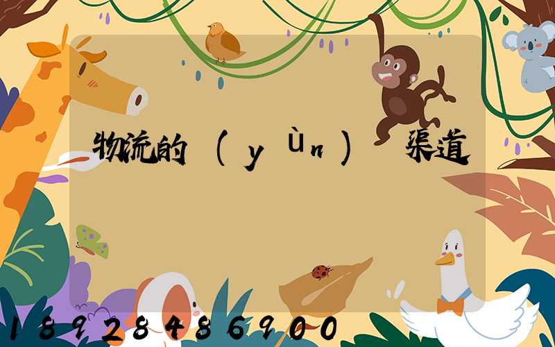 物流的運(yùn)輸渠道