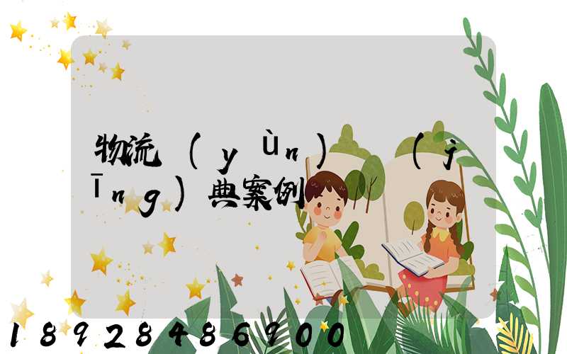 物流運(yùn)輸經(jīng)典案例