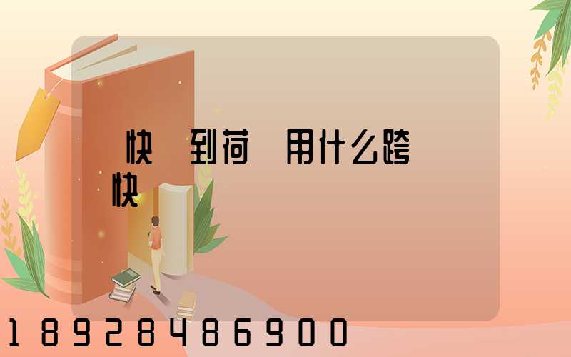 發快遞到荷蘭用什么跨國國際快遞