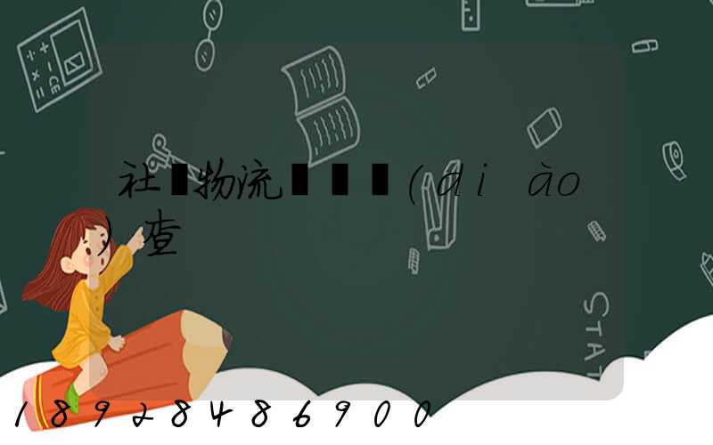 社會物流運輸調(diào)查