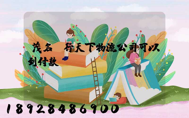 茂名龍行天下物流公司可以到付款嗎