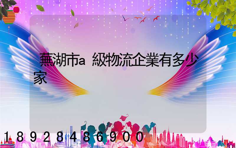 蕪湖市a級物流企業有多少家
