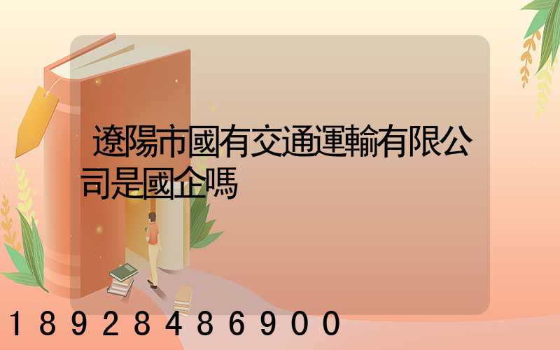 遼陽市國有交通運輸有限公司是國企嗎