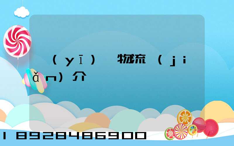 醫(yī)藥物流簡(jiǎn)介