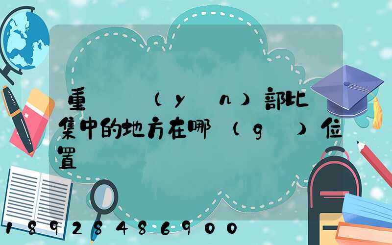 重慶貨運(yùn)部比較集中的地方在哪個(gè)位置