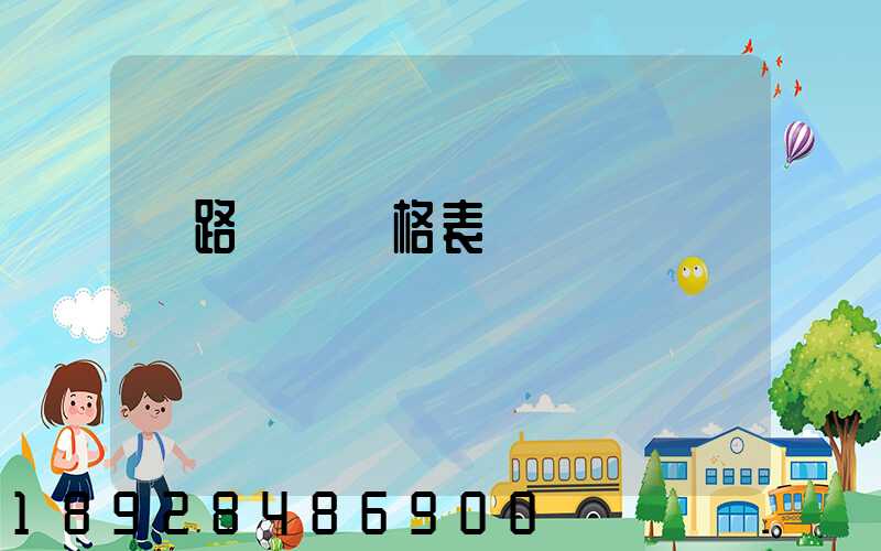 鐵路貨運價格表