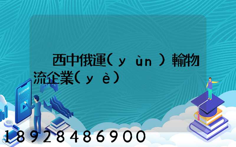 陜西中俄運(yùn)輸物流企業(yè)