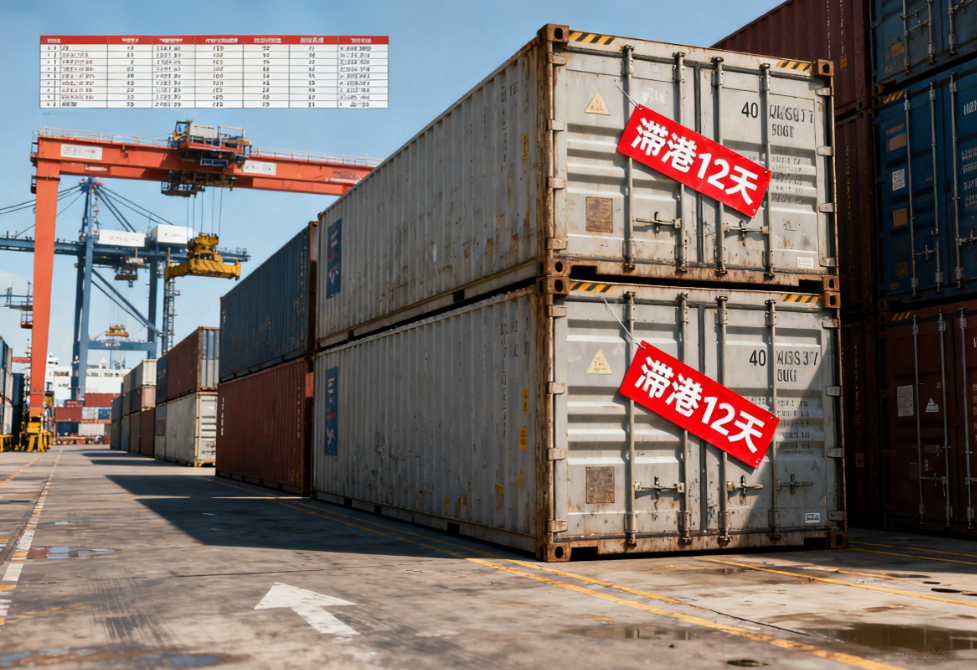 40HQ 集裝箱滯港 12 天！深圳英誠物流巧解滯港費危機，避免貨物被拍賣